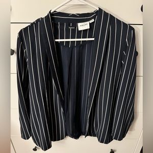 Striped top blazer